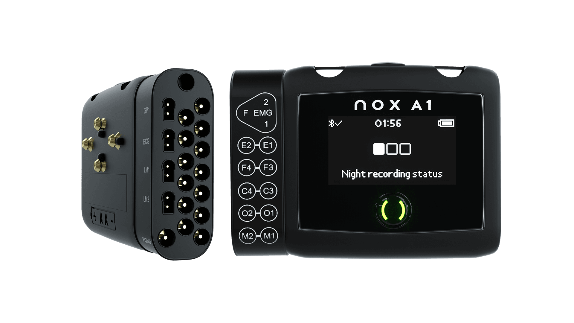 Nox A1™ Clinical Sleep Diagnostic Device — Front and Back